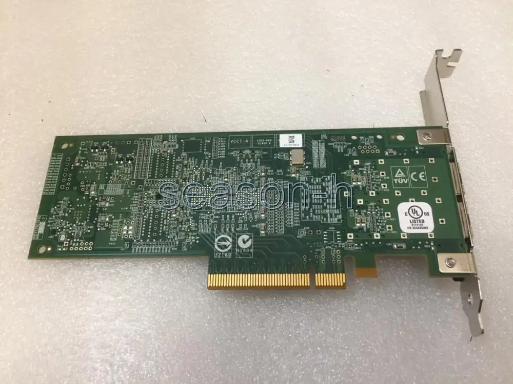 QLE8142-SR 10GB DUAL PORT FC PCIE HBA محول بطاقة الشبكة