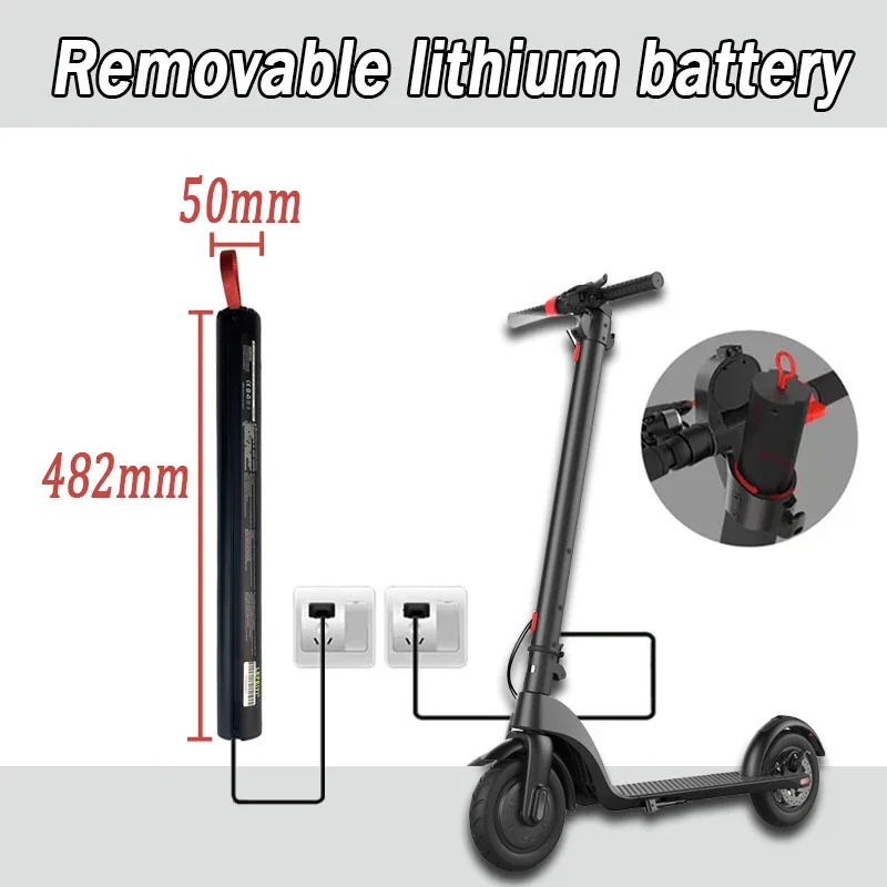 Imagem -05 - Bateria Dedicada para Scooter Elétrico Grande Capacidade Longa Duração da Bateria Hx-x7 36v 5200mah