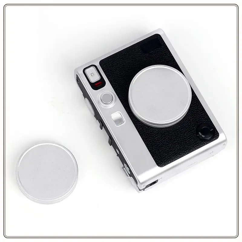 Reliable-Aluminum Alloy Front Lens Cap Camera Lens Cover Protector Hood For Instax Mini EVO Camera Replacement Accessories,Alumi