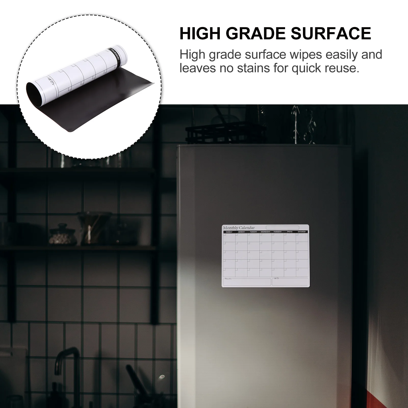 

1Pcs Magnetic Plan Board Removable Erasable Monthly Schedule Whiteboard Fridge Calendar Message Organizer Monthly Plan Board