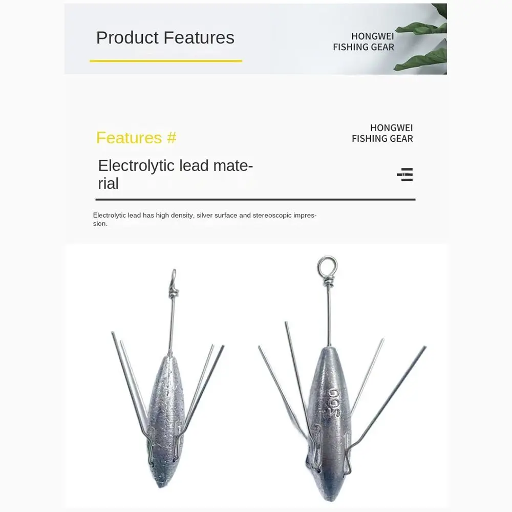 Fishing Sinker Weights Wear-resistant Fishing Sinkers Drop Shot 85g-280g for Saltwater Freshwater Fishing Tackle Accessories