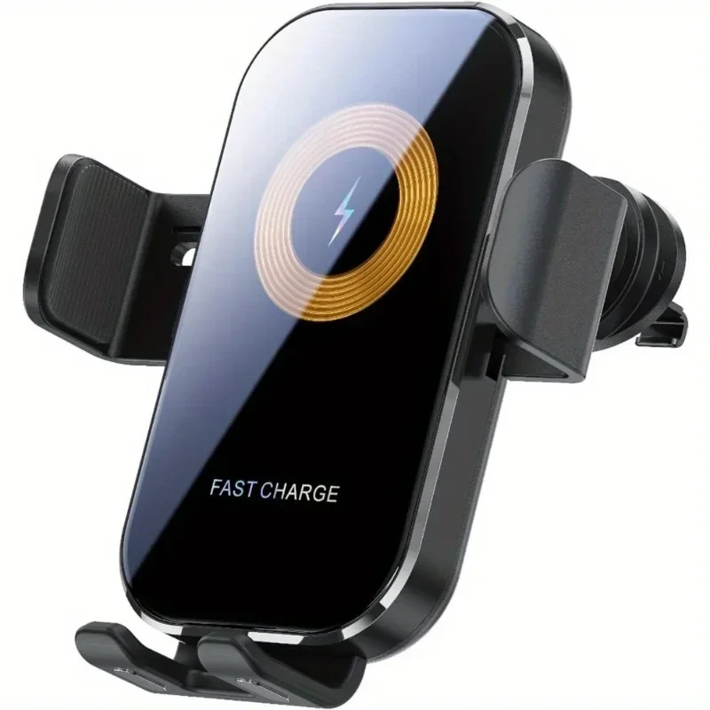 15W Fast Car Wireless Charger Phone Holder, Compatible with IPhone 15/14/13, Samsung Galaxy S22/S20/S10/S9/Note20/10/9 Series