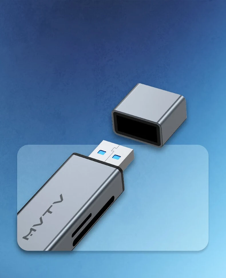 4-in-1 Kartenleser USB & USB-C zu SD MicroSD TF Thunderbolt 3 für PC Laptop Zubehör Smart Speicherkartenleser SD-Kartenadapter – Detail 7