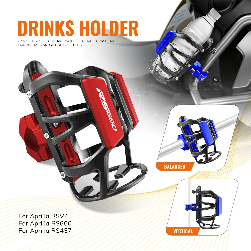 Motorcycle Beverage Water Bottle Cage For Aprilia RSV4 RS V4 RS660 RS 660 RS457 RS 457 Drinks Holder Water Cup Holder