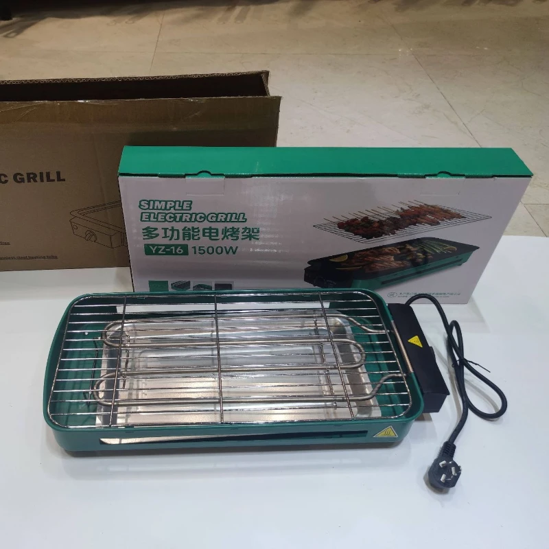 220V 110V Electric BBQ Grill Smokeless Indoor Electric Griddle Pan Multifunctional Barbecue Roaster for Home