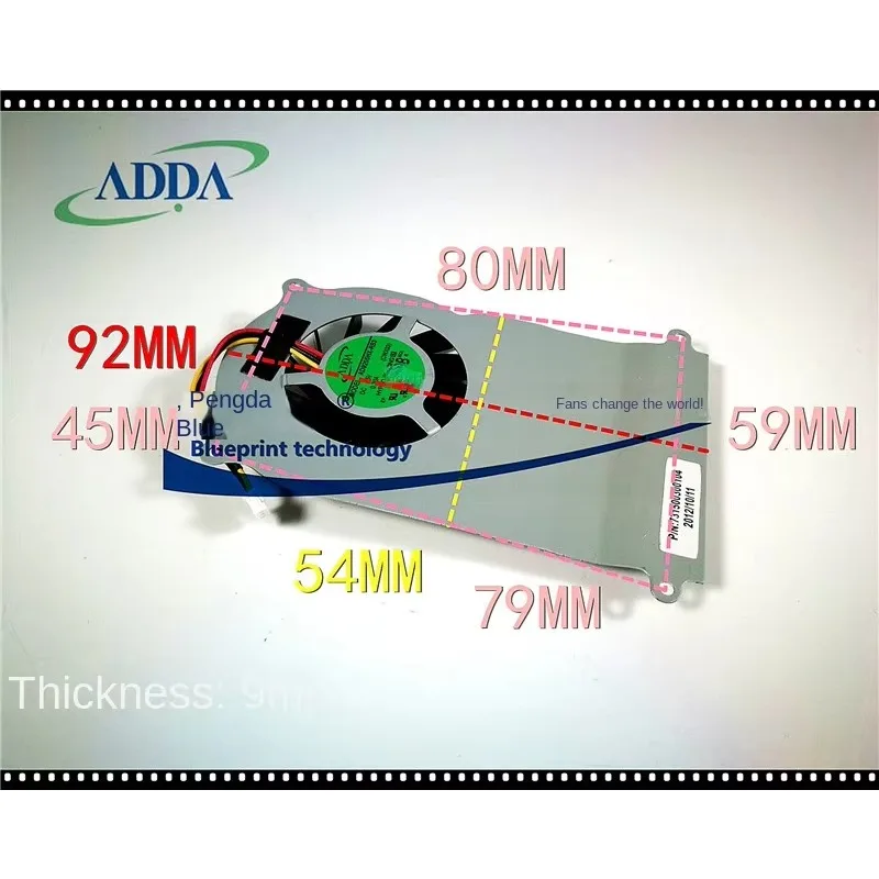 

pa Hot-Rb3 9209 9.2cm 5V Notebook Exhaust Ventilation Cooling Fan
