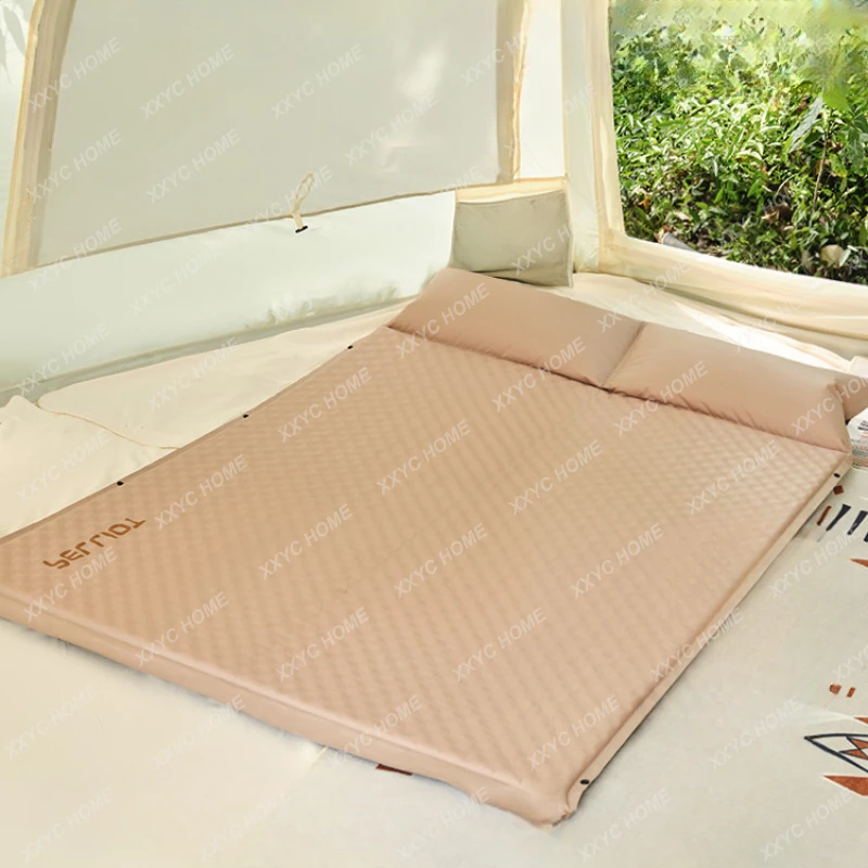 Automatic Inflatable Mattress Outdoor Camping Camping Tent Portable Thickened Double Splicing Moisture Proof Pad Mattress