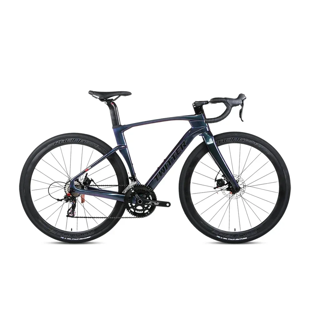 TWITTER gravel bike V3 UT R8020-22S Fully hidden inner traces disc brake Off-road grade T900 carbon fiber road bycicle 700c*38C