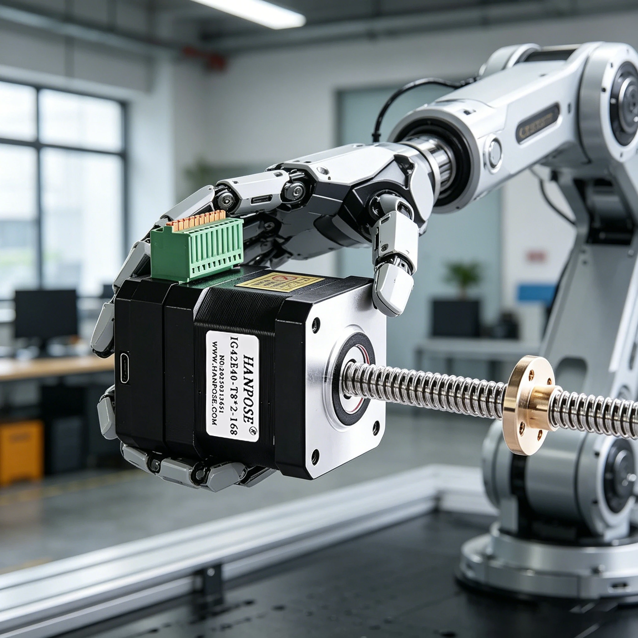 

Двигатель с трапецеидальным винтом NEMA17 NEMA23 IG42E40-T8 с интегрированным приводом замкнутого контура, связь Modbus RS485, связь TTL, T8