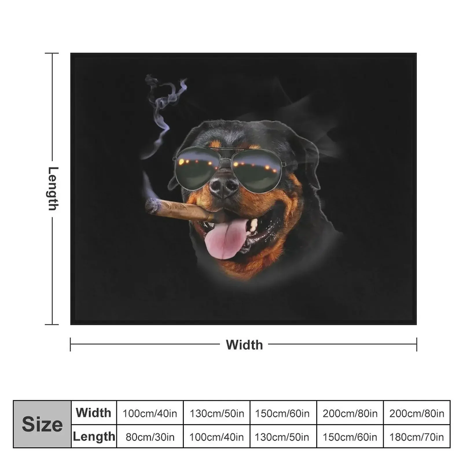 Funny Rottweiler Throw Blanket Designers Cute Blankets