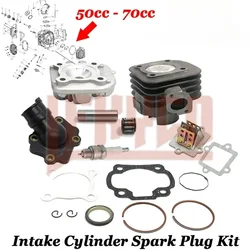 Motorcycle Scooter Cylinder 47mm Kit 50CC To 70CC Big Bore Motor for Polaris Predator Scrambler Zuma Vino YW BWS 50 Jog50 Block
