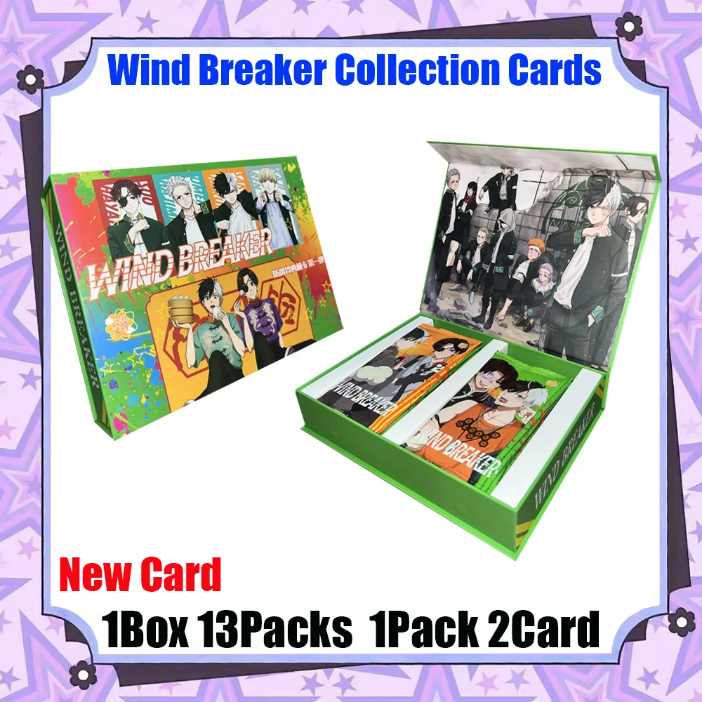 

Wholesale WIND BREAKER Anime Collection Cards Child Board Game TCG Limited Round Card Toy Gifts