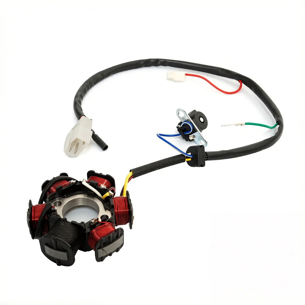 Universal DIO 50 Magneto Stator with Wiring Harness - Fits Honda TACT SA50 SYM 50cc Mopeds & ATVs