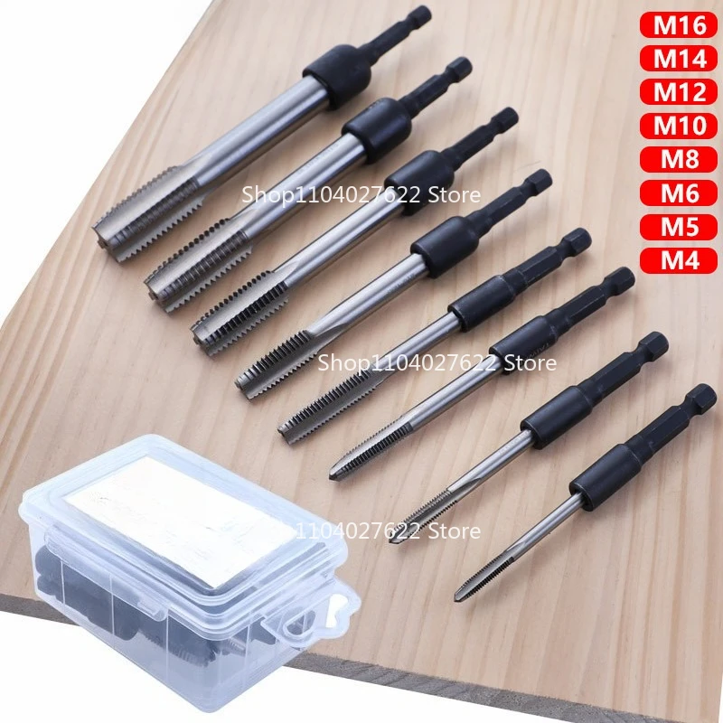 

Tap Sleeve for For1/4 Hexagonal Shank Machine, Lengthened Tapping Chuck, Strong Winding Batch Inner Tooth Return Silk Tapping