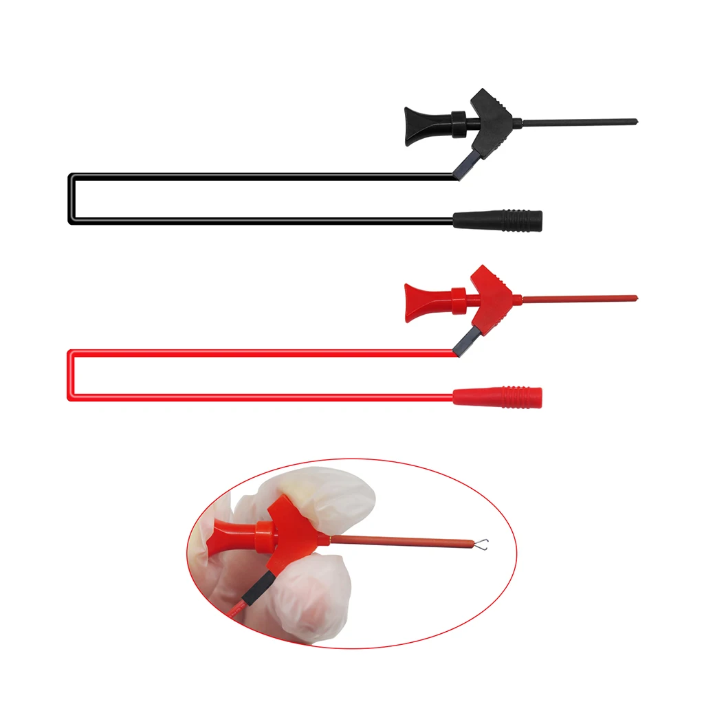 Multimeter Test Leads Kit with 4mm Banana Plug Alligator Clips Silicone Insulated Probes for Digital Multimeter Tester Wire