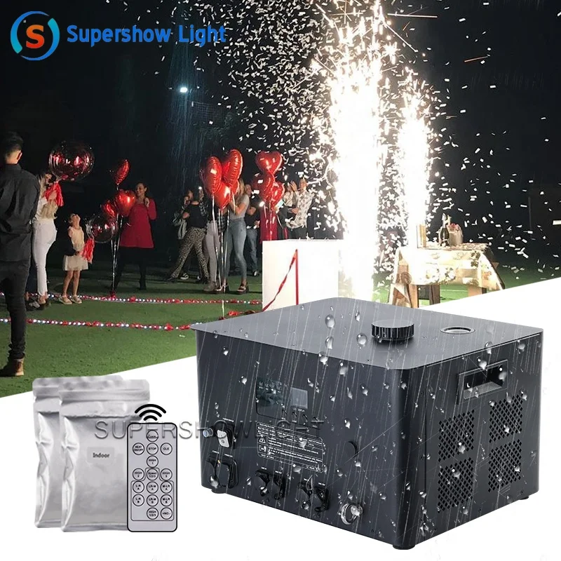 Supershow 10 Meters Height Waterproof Cold Spark Machine For Wedding Disco Dj Stage Show Cold Sparkler Machine