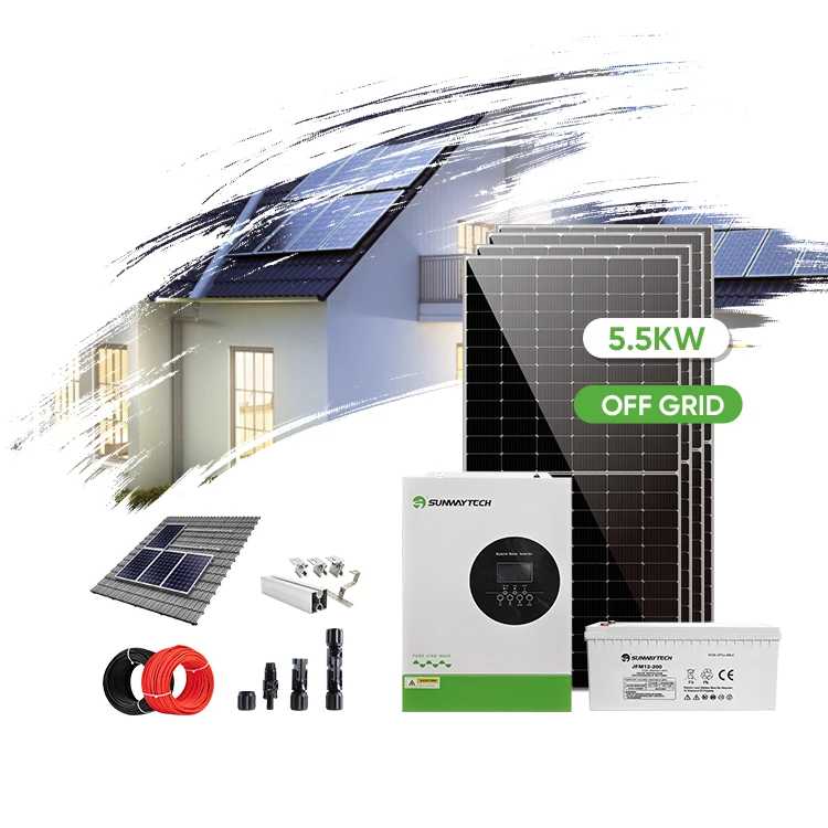 Home Use Solar Power Energy Storage System 5.5 Off Grid Solar Energy System Full Package 5