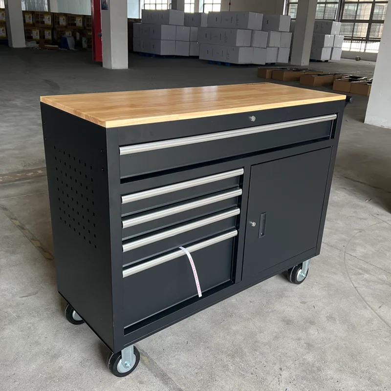 

Heavy Duty Professional Workbench Rolling Tool Chest Auxiliary Element Tool Cabinet Box For Mechanics Garage Cabinets Storage