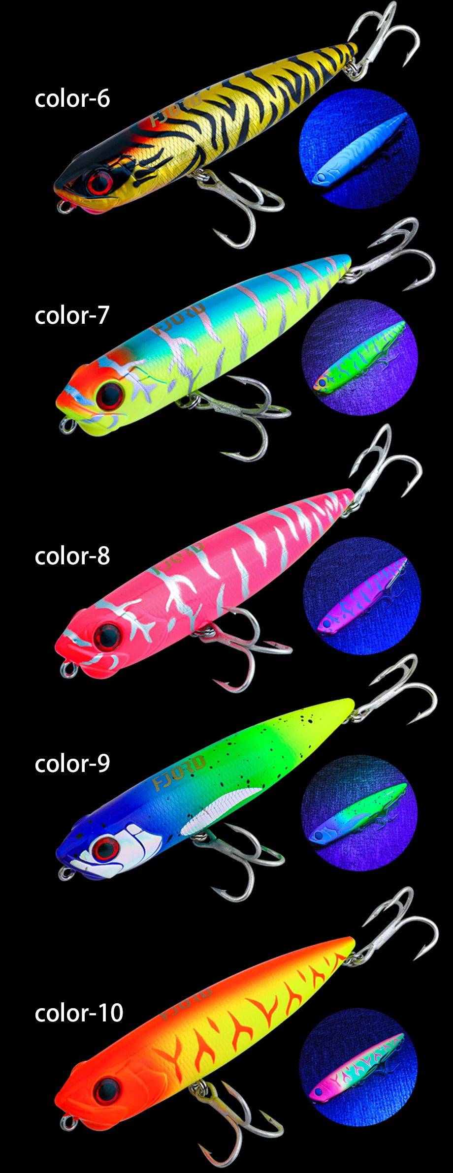 FJORD 31g Bleistift Angeln Köder 130mm Topwater Süßwasser Gefälschte Köder Oberfläche Harte Meer Künstliche Köder Fisch Ausrüstung für Angeln – Detail 7
