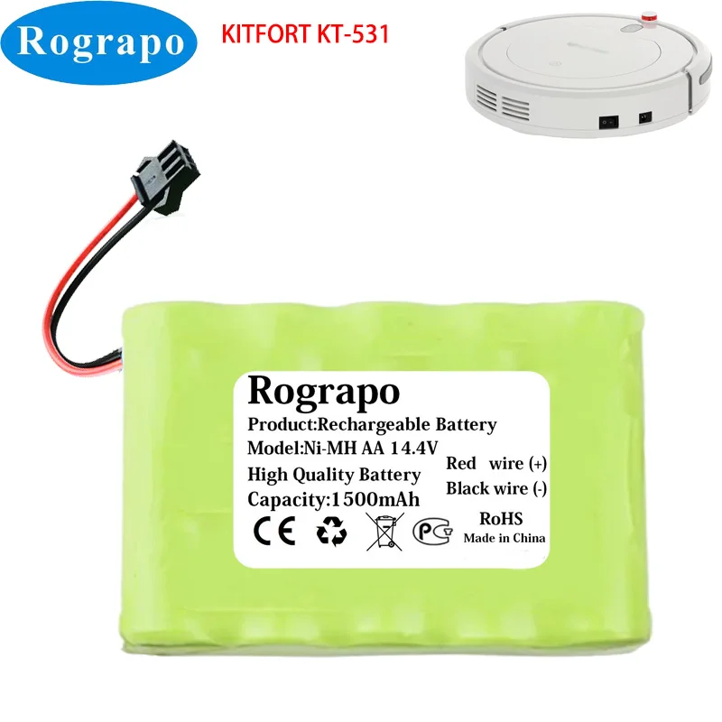 Nowy 14.4V 1500mAh Li-ion akumulator do robota sprzątającego dla Kitfort KT-531 KT531 Robotic