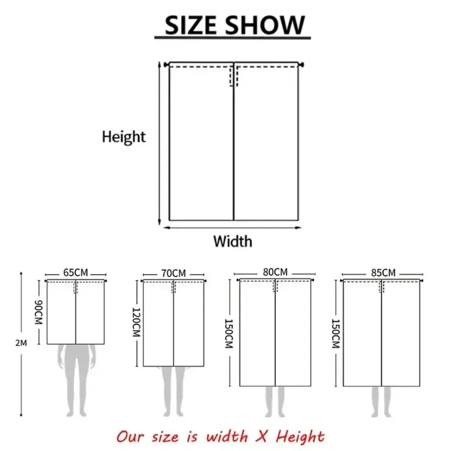 Cartoon Abstract Cat Door Curtain Divider - No Drilling Required Kitchen, Bathroom, Bedroom Privacy Curtain