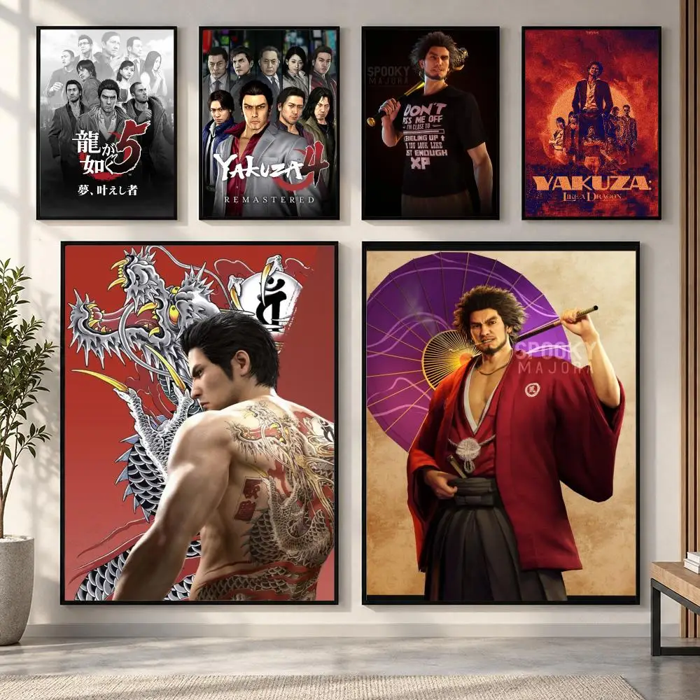 Yakuza Like A Dragon Game Poster HD art sticky wall waterproof home living room bedroom bar aesthetic decoration