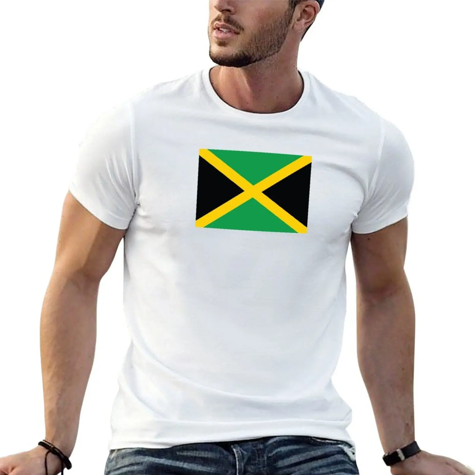 Jamaica Flag - FLAG0074 T-Shirt t shirt men 100% cotton luxury brand man t shirt luxury funny t shirts man T-Shirt
