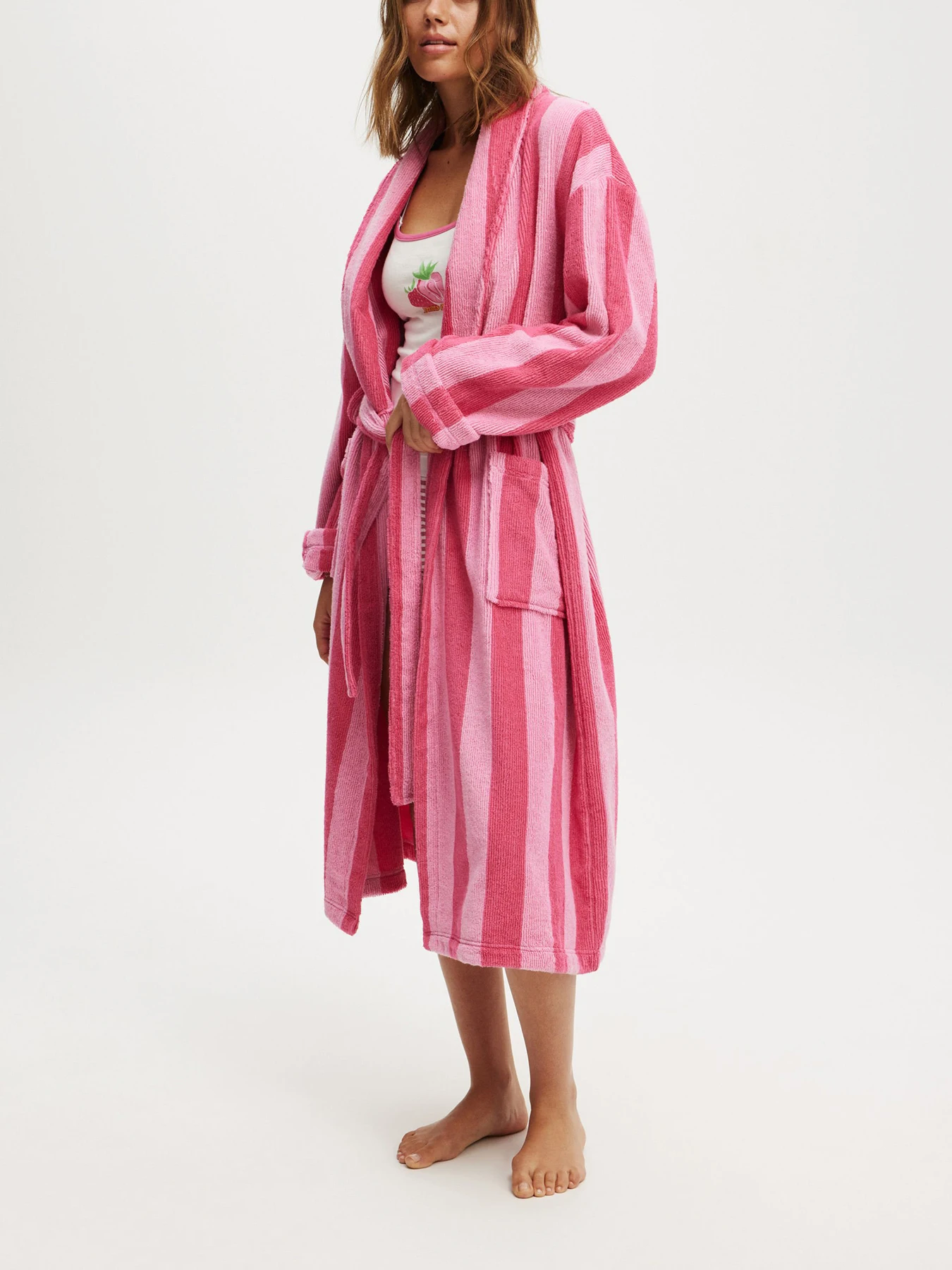 

New Womens Lapel Bathrobe Autumn And Winter Models Facecloth Warm And Comfortable Long-Sleeved Robe Homewear Hot Sale S M L