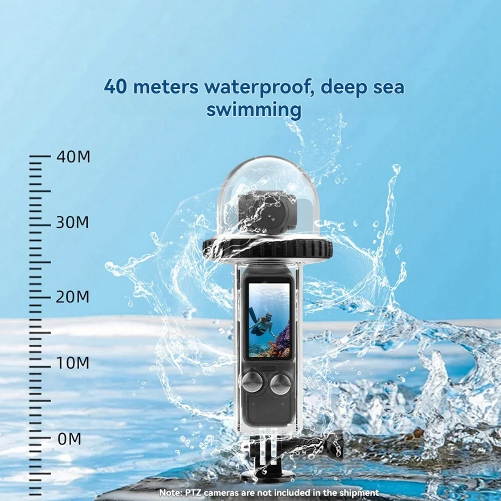 A07I Waterdichte behuizing voor 3-camera Onderwaterduikbehuizing Beschermende schaal Surfaccessoires A