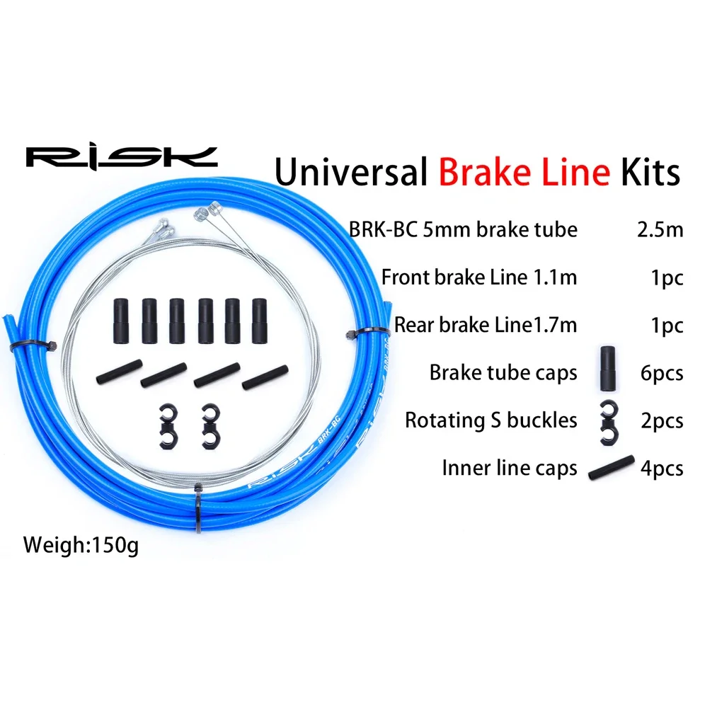 Risk bicicleta shift engrenagem desviador/kits de freio fio tubo linha mangueira básica freio/shift cabo & habitação grupo conjuntos para mtb