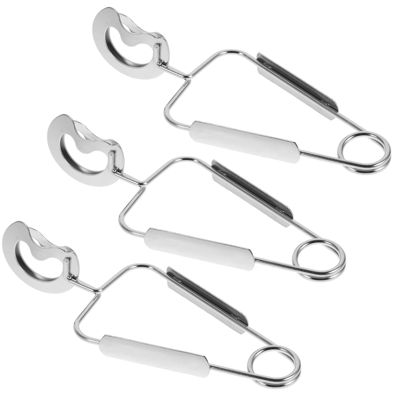 3 Pcs Stainless Steel Meal Tongs Kitchen Tools Pliers Food Fruit Serving Clip Snail Escargot