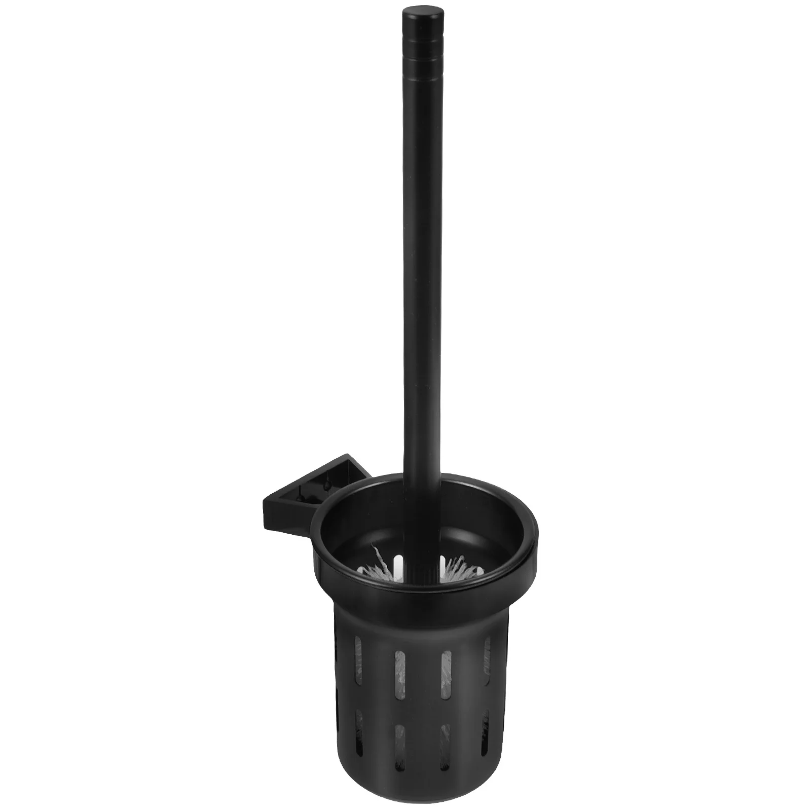 

Wall Mounted Cleaning Brush Set Toilet Bowl Scrubber Long H Black Small Bathroom Tools Home Use Durable Sturdy Brush Hair