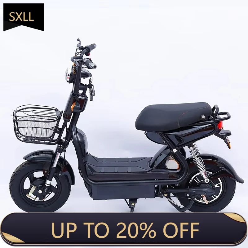 

SXLL Electric vehicle bicycle 48v battery powered two-wheel electric motorcycle high-speed 350 watt motor high carbon steel