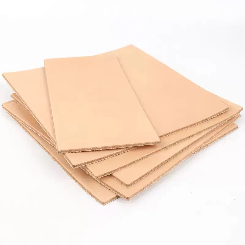 3 مللي متر طبقة علوية قاسية سميكة من جلد البقر مصنوعة يدويًا سلع جلدية ذاتية الصنع سرج جعبة نحت تشكيل وسادة طاولة وسادة خضار تان #5