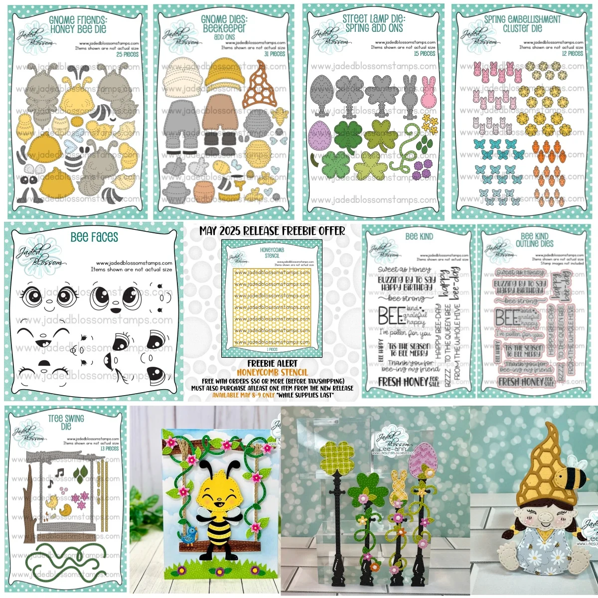 

Beekeeper Street Lamp Letter Embellishment Metal Cutting Dies Bee Faces Clear Stamps Stencil DIY Decorating Scrapbook Card 2025