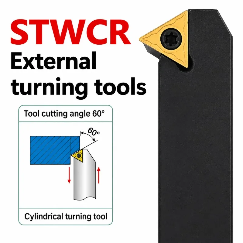 STWCR STWCL 1212H11 1616H11 1616H16 2020K16 CNC External Turning Tool Holder for TCMT11 TCMT16 Carbide Inserts