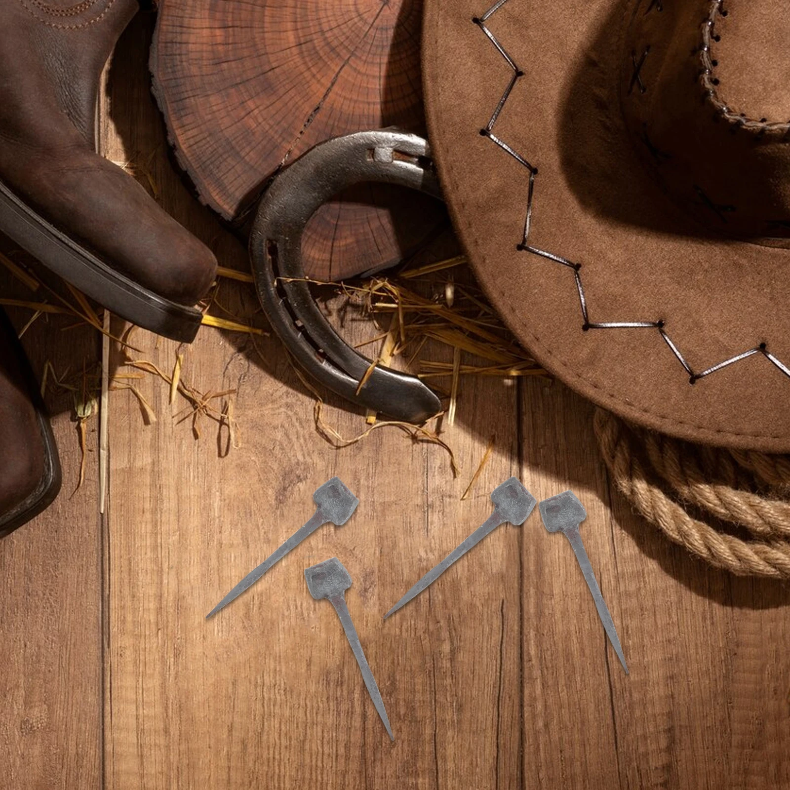 

20Pcs Horseshoe Nails Precise Angled Metal Horse Hoof Care Maintenance Protection Tools Equestrian Sports Repair Accessories