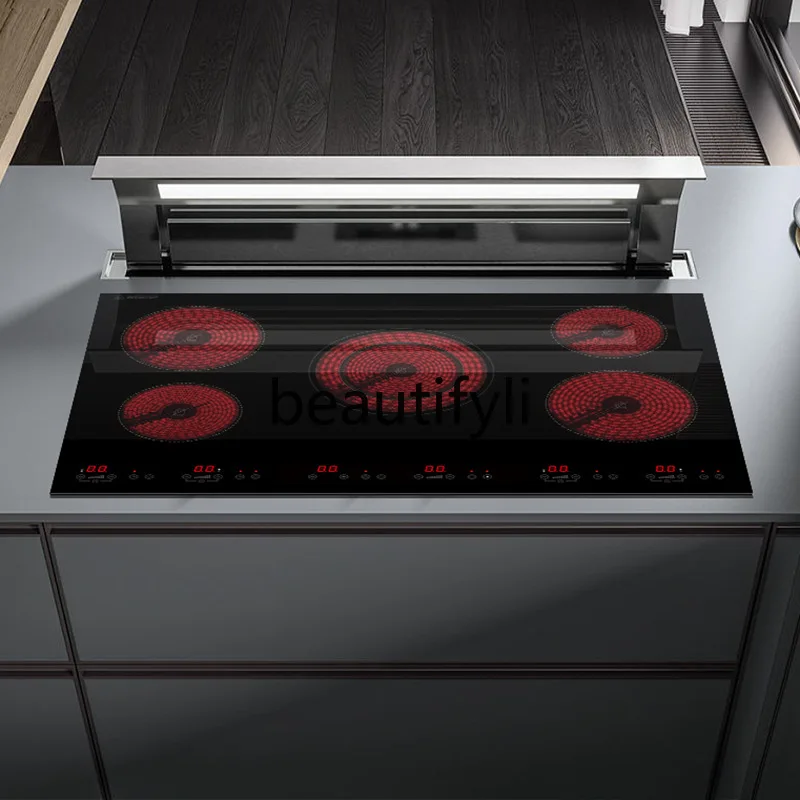 

Multi-head electric ceramic cooker Induction cooker Household embedded five-head cooker