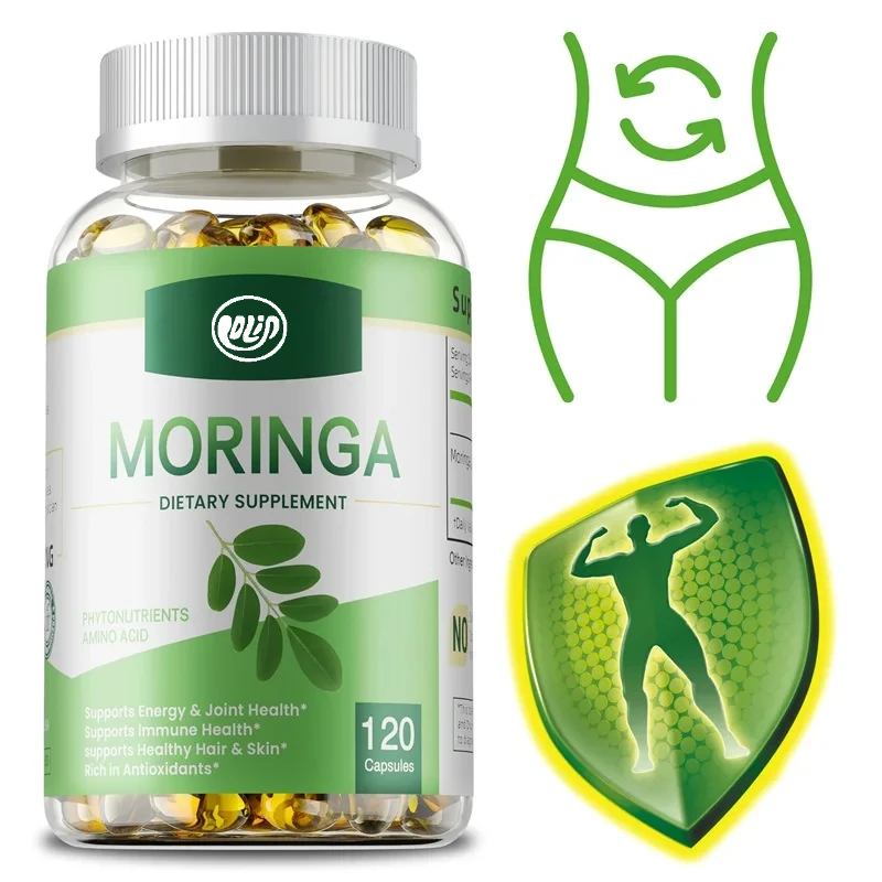 Moringa Supplements - Boosts Metabolism, Supports Repair of Damaged Cells, Cardiovascular Health