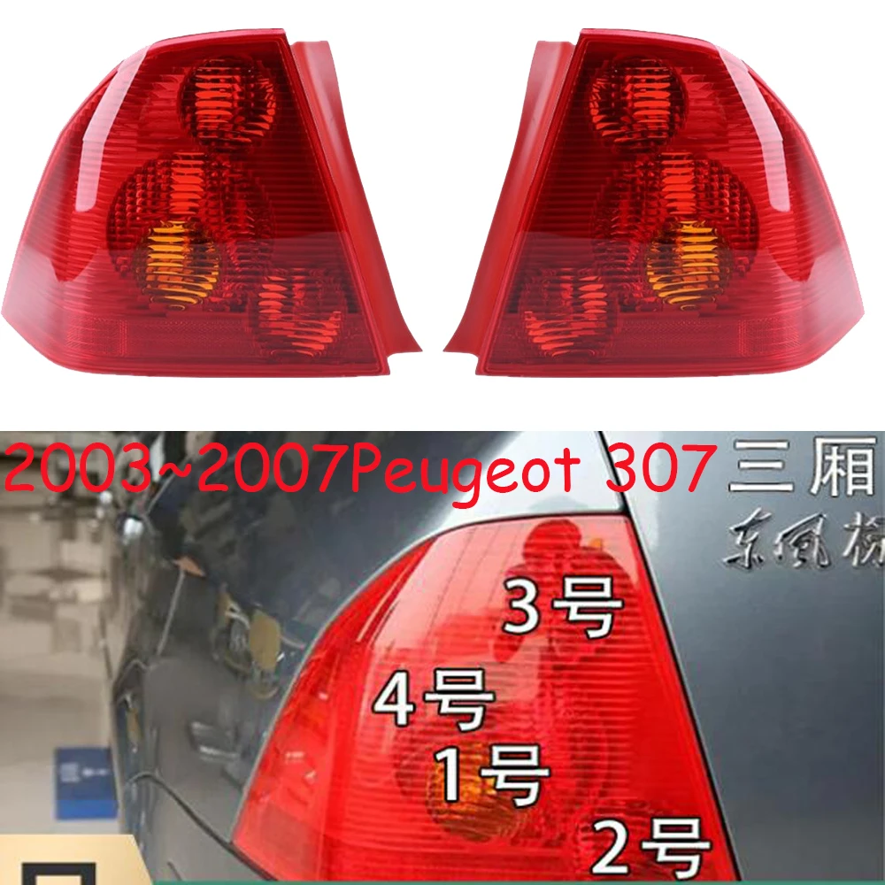 

1pcs sedan car bumper tail light for Peugeot 307 taillight no bulb 2002~2007y for Peugeot307 Taillamp for Peugeot 307 fog lamp