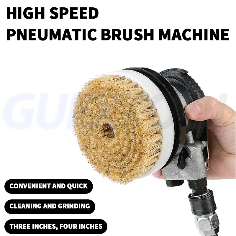 Pneumatic Brush Cleaning Machine Nylon Power tools Cleaning Car Interior Tires Ceramic Tiles Rust Removal Metal Pneumatic Tools