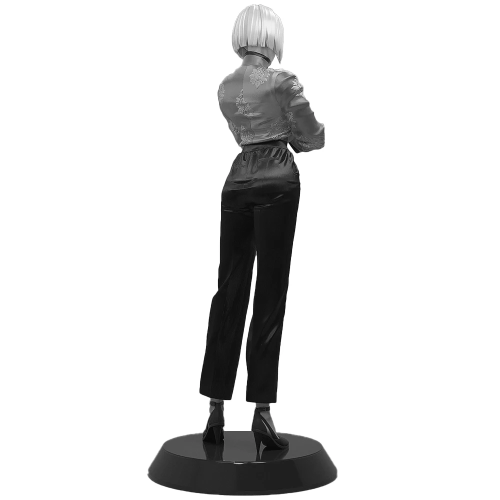 Kit de modelo de resina 1:24 - DIY sem pintura curto - Figura elegante de cabelos com alto detalhe ornamentado - A922 colecionável