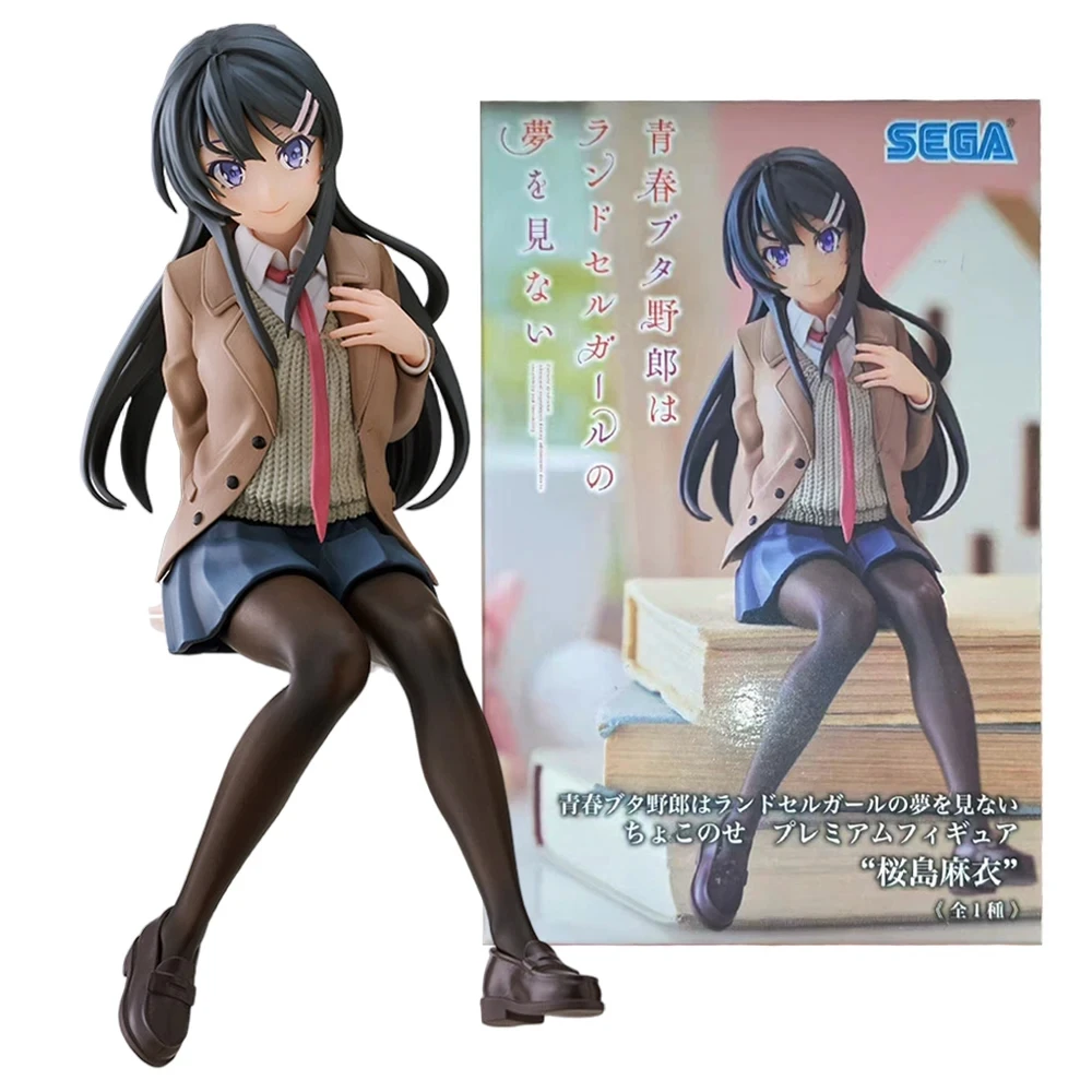 Anime Seishun Buta Yarou Wa Randoseru Girl No Yume Minai Sakurajima Mai Figure Premium Chokonose Action Figure Model Gift Toy