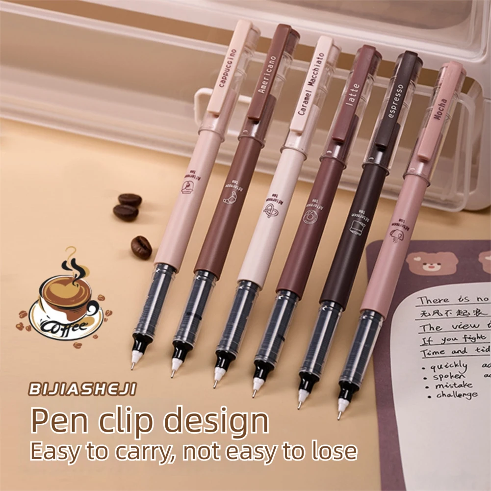 Retractable Gel Pens 0.5mm Black Ink Fast Drying Ink Pen for Students Office School Writing Supplies