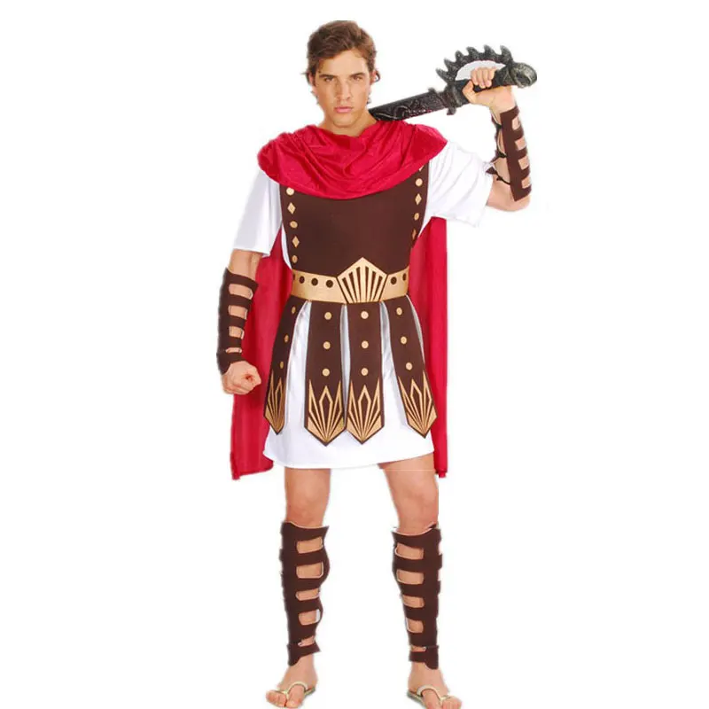 

Greek Roman Warrior Gladiator Costumes Knight Adult Spartan Cosplay Costumes Halloween Carnival Party Mardi Gras Fancy Outfits