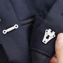 10 Pieces Metal Pants Hooks Portable Reusable Removable Anti-rust Electroplating Fasteners Dresses Skirts Repairing Tools