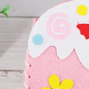 

6 шт., комплект швейных сумок «сделай сам», для детей, нетканый материал, мультяшное животное, цветок, бабочка, развивающая игрушка, детские навыки ручной работы