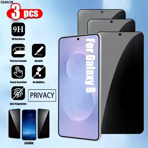 4Pcs Anti Spy Screen Protector for Samsung Galaxy S25 S24 Ultra S23 S22 S21 Plus S25 Edge S23 S24 FE Full Cover Tempered Glass