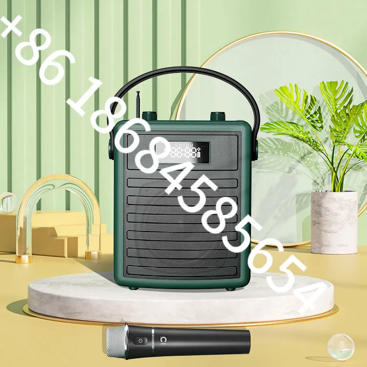 

Active Audio Music Sound Box Wireless Powered Sub Woofer Karaoke Smart Portable Bluetooth Speaker With Microphone