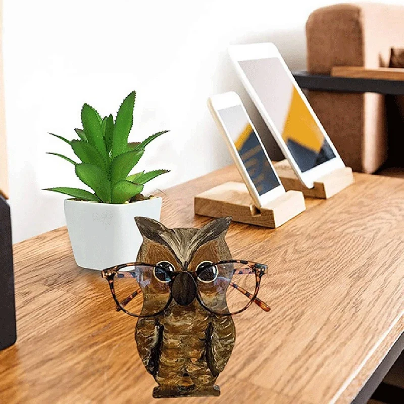 Pemegang kacamata hitam hewan lucu, rak Tampilan berdiri, Organiser Desktop, dekorasi meja rumah kantor